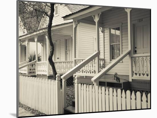 USA, Florida, Tampa, Ybor City, Cuban Heritage Area, Centennial Park, Row Houses-Walter Bibikow-Mounted Photographic Print