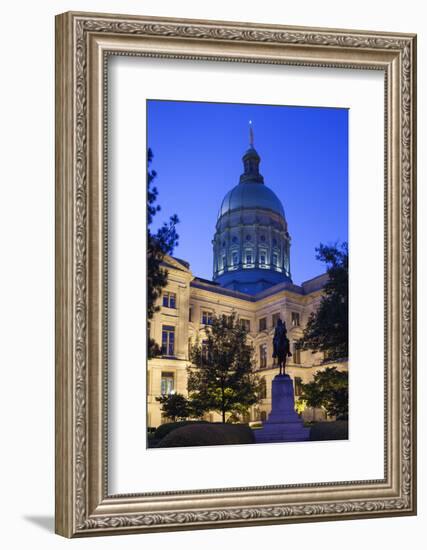 USA, Georgia, Atlanta, Georgia State Capitol Building, State House-Walter Bibikow-Framed Photographic Print