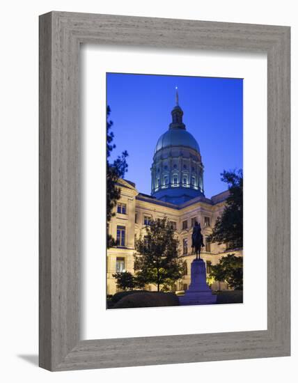 USA, Georgia, Atlanta, Georgia State Capitol Building, State House-Walter Bibikow-Framed Photographic Print
