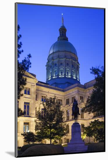 USA, Georgia, Atlanta, Georgia State Capitol Building, State House-Walter Bibikow-Mounted Photographic Print