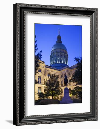 USA, Georgia, Atlanta, Georgia State Capitol Building, State House-Walter Bibikow-Framed Photographic Print