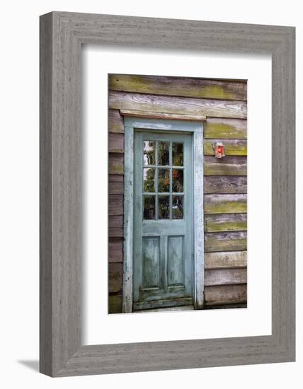 USA, Georgia, Savannah, An old door in the Historic District.-Joanne Wells-Framed Photographic Print