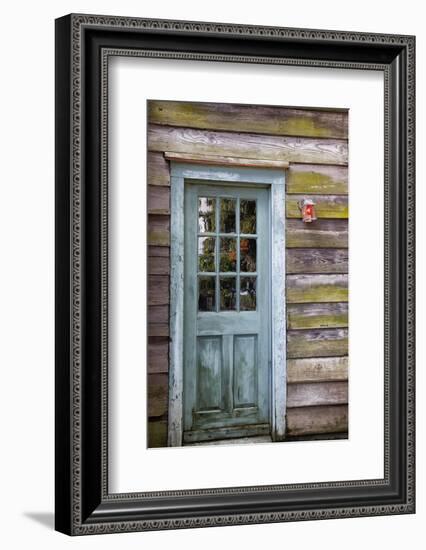 USA, Georgia, Savannah, An old door in the Historic District.-Joanne Wells-Framed Photographic Print