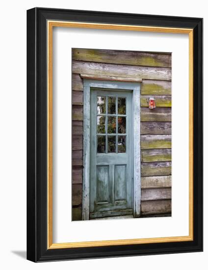 USA, Georgia, Savannah, An old door in the Historic District.-Joanne Wells-Framed Photographic Print