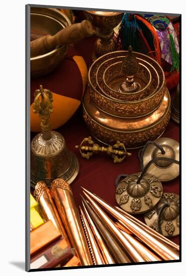 USA; Georgia; Savannah; Copper utensils used by Tibetan Monks-Joanne Wells-Mounted Photographic Print