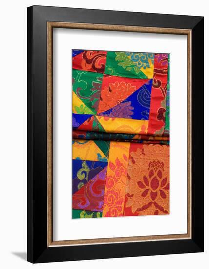 USA; Georgia; Savannah; Fabric from Nepal on display-Joanne Wells-Framed Photographic Print