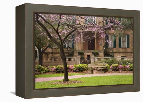 USA, Georgia, Savannah, Historic Owens Thomas House in the Spring-Joanne Wells-Framed Premier Image Canvas