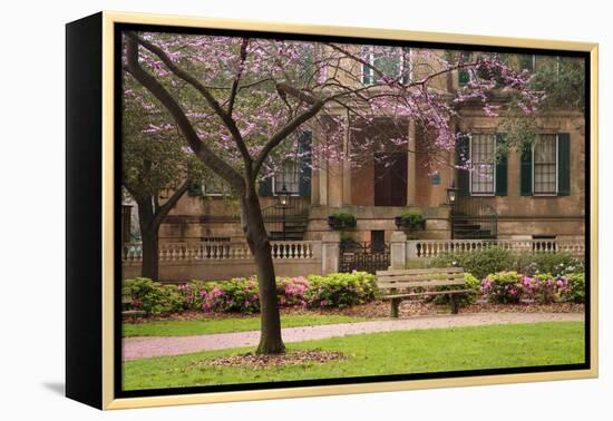 USA, Georgia, Savannah, Historic Owens Thomas House in the Spring-Joanne Wells-Framed Premier Image Canvas