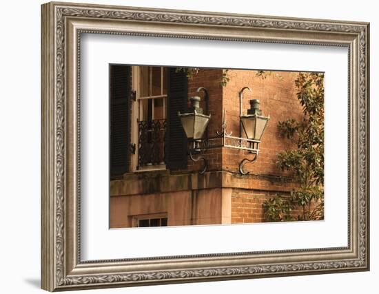 USA, Georgia, Savannah, House in the Historic District-Joanne Wells-Framed Photographic Print