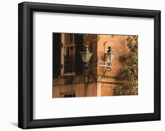 USA, Georgia, Savannah, House in the Historic District-Joanne Wells-Framed Photographic Print