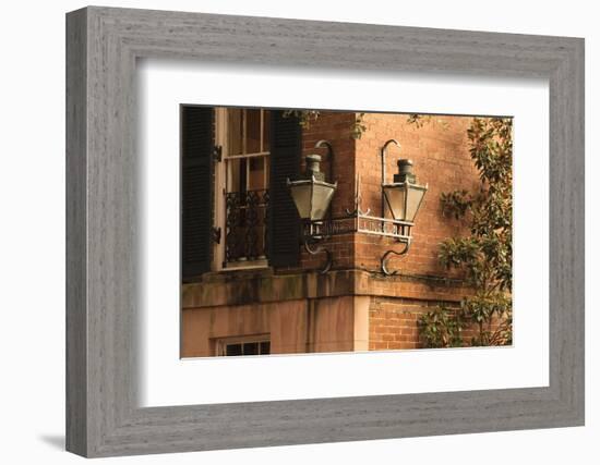 USA, Georgia, Savannah, House in the Historic District-Joanne Wells-Framed Photographic Print