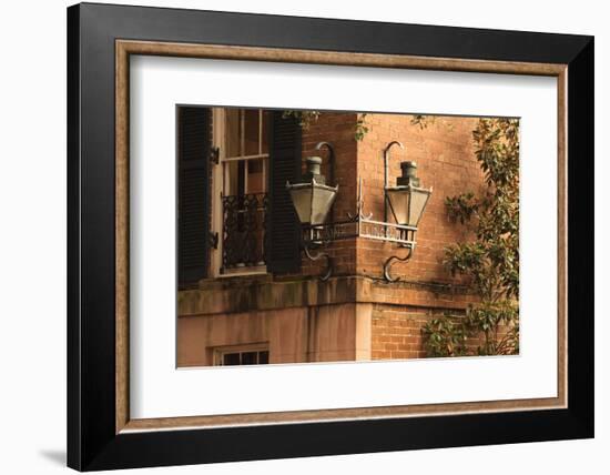 USA, Georgia, Savannah, House in the Historic District-Joanne Wells-Framed Photographic Print