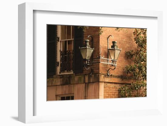 USA, Georgia, Savannah, House in the Historic District-Joanne Wells-Framed Photographic Print