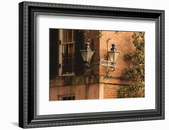 USA, Georgia, Savannah, House in the Historic District-Joanne Wells-Framed Photographic Print