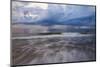 USA, Georgia, Tybee Island. Sunrise with clouds and reflections along the coast.-Joanne Wells-Mounted Photographic Print