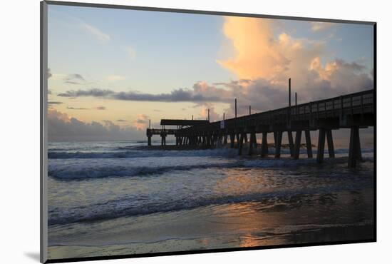 USA, Georgia, Tybee Island, Tybee Pier at sunrise.-Joanne Wells-Mounted Photographic Print