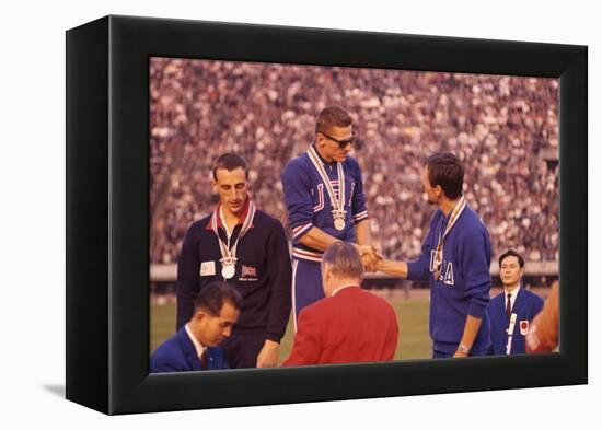 Usa Gold Medalist During the 1964 Tokyo Summer Olympic Games-John Dominis-Framed Premier Image Canvas
