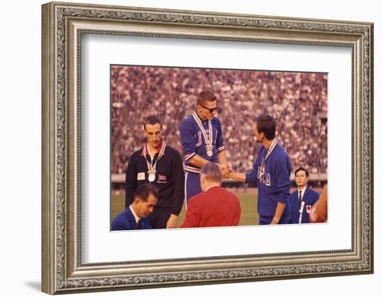 Usa Gold Medalist During the 1964 Tokyo Summer Olympic Games-John Dominis-Framed Photographic Print