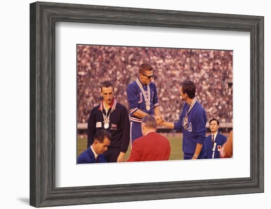 Usa Gold Medalist During the 1964 Tokyo Summer Olympic Games-John Dominis-Framed Photographic Print