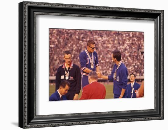 Usa Gold Medalist During the 1964 Tokyo Summer Olympic Games-John Dominis-Framed Photographic Print