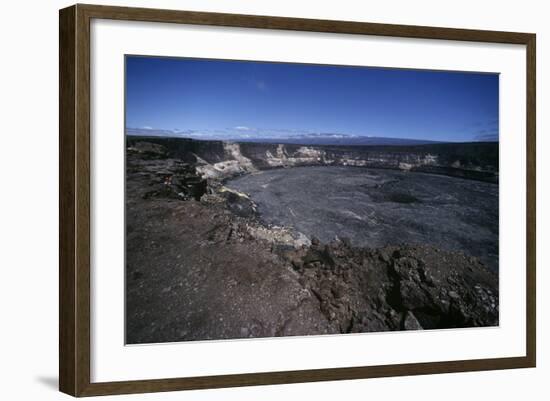USA, Hawaii, Hawaii Volcanoes National Park, Kilauea Volcano, Halemaumau Crater-null-Framed Giclee Print