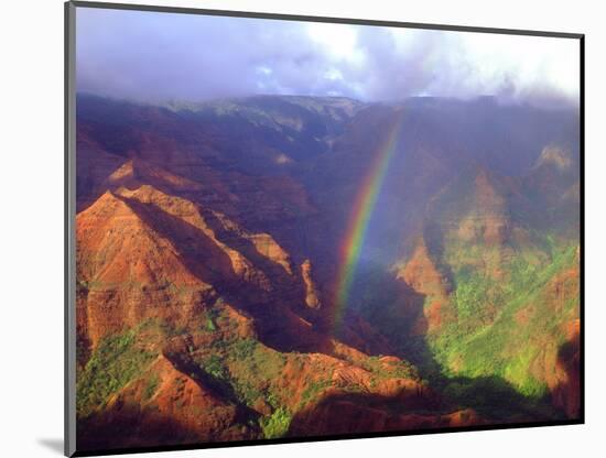 USA, Hawaii, Kauai. a Rainbow over Waimea Canyon-Jaynes Gallery-Mounted Photographic Print