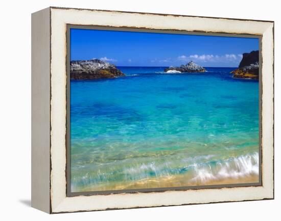 USA, Hawaii, Kauai. a Wave Breaks on a Beach-Jaynes Gallery-Framed Premier Image Canvas