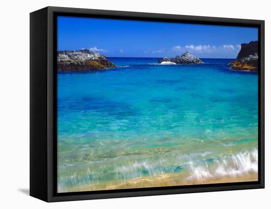 USA, Hawaii, Kauai. a Wave Breaks on a Beach-Jaynes Gallery-Framed Premier Image Canvas