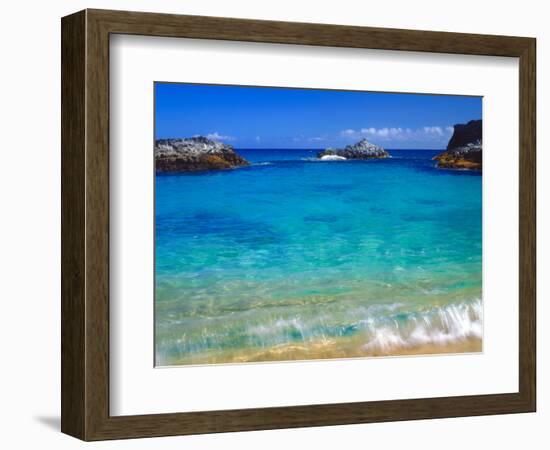 USA, Hawaii, Kauai. a Wave Breaks on a Beach-Jaynes Gallery-Framed Photographic Print