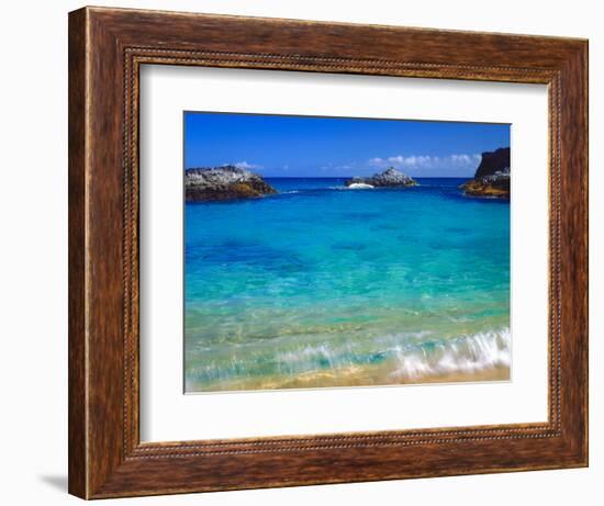 USA, Hawaii, Kauai. a Wave Breaks on a Beach-Jaynes Gallery-Framed Photographic Print