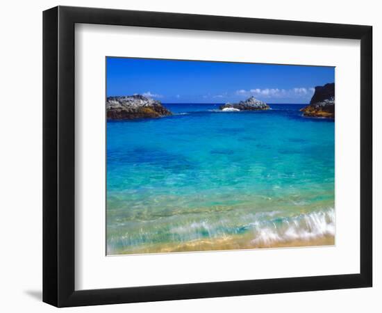 USA, Hawaii, Kauai. a Wave Breaks on a Beach-Jaynes Gallery-Framed Photographic Print