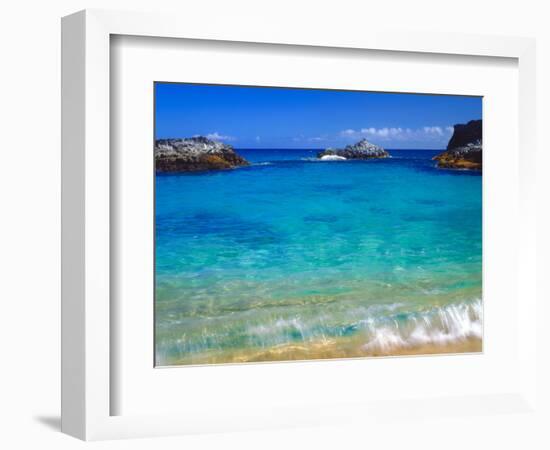 USA, Hawaii, Kauai. a Wave Breaks on a Beach-Jaynes Gallery-Framed Photographic Print