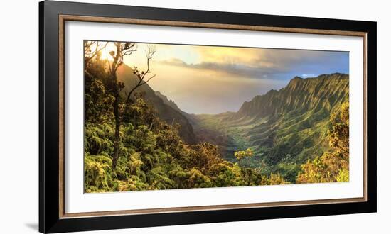 USA, Hawaii, Kauai, Na Pali Coast, Kalalau Valley-Michele Falzone-Framed Photographic Print