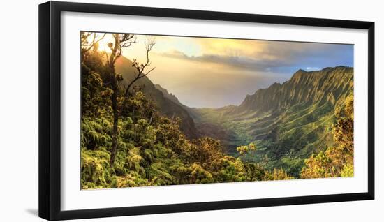 USA, Hawaii, Kauai, Na Pali Coast, Kalalau Valley-Michele Falzone-Framed Photographic Print