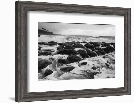 USA, Hawaii, Kauai. Rocky Beach-Dennis Flaherty-Framed Photographic Print