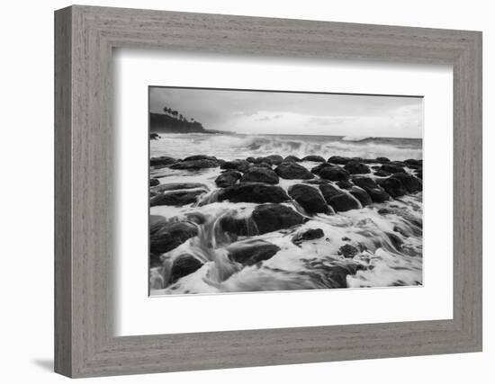 USA, Hawaii, Kauai. Rocky Beach-Dennis Flaherty-Framed Photographic Print