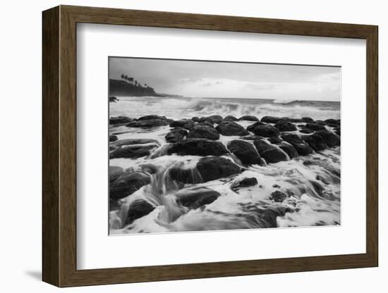 USA, Hawaii, Kauai. Rocky Beach-Dennis Flaherty-Framed Photographic Print