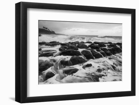 USA, Hawaii, Kauai. Rocky Beach-Dennis Flaherty-Framed Photographic Print