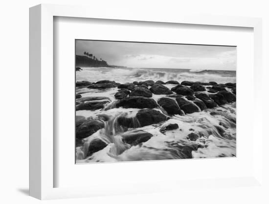 USA, Hawaii, Kauai. Rocky Beach-Dennis Flaherty-Framed Photographic Print