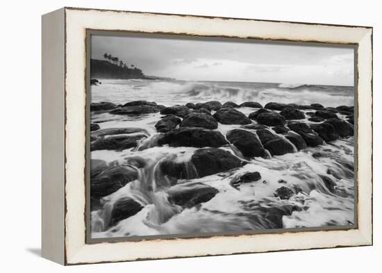 USA, Hawaii, Kauai. Rocky Beach-Dennis Flaherty-Framed Premier Image Canvas