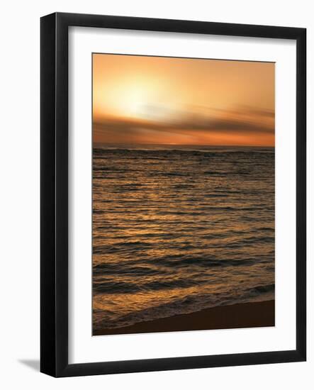 USA, Hawaii, Kauai, sunset-Savanah Plank-Framed Photo