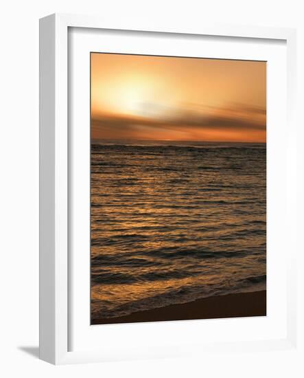 USA, Hawaii, Kauai, sunset-Savanah Plank-Framed Photo