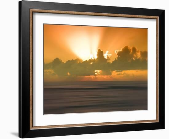 USA, Hawaii, Kauai, sunset-Savanah Plank-Framed Photo