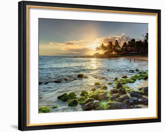 USA, Hawaii, Kauai, the Luxurious Resort Area of Poipu Beach-Michele Falzone-Framed Photographic Print