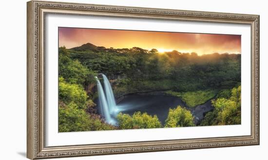 USA, Hawaii, Kauai, Wailua Falls-Michele Falzone-Framed Photographic Print