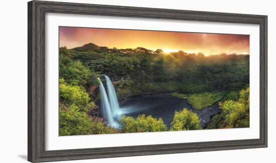 USA, Hawaii, Kauai, Wailua Falls-Michele Falzone-Framed Photographic Print