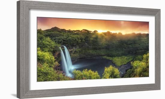 USA, Hawaii, Kauai, Wailua Falls-Michele Falzone-Framed Photographic Print