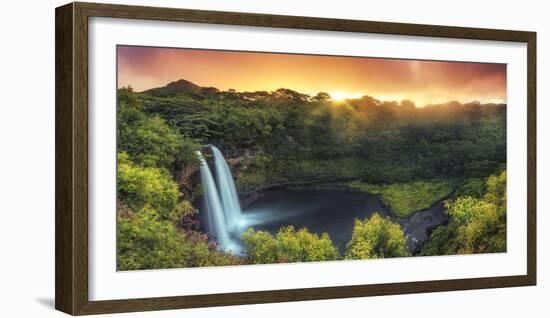 USA, Hawaii, Kauai, Wailua Falls-Michele Falzone-Framed Photographic Print