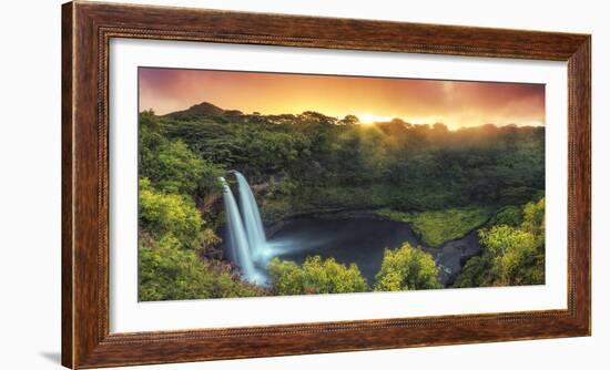 USA, Hawaii, Kauai, Wailua Falls-Michele Falzone-Framed Photographic Print