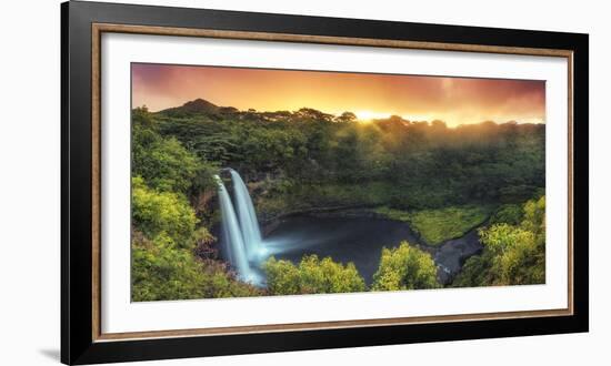 USA, Hawaii, Kauai, Wailua Falls-Michele Falzone-Framed Photographic Print